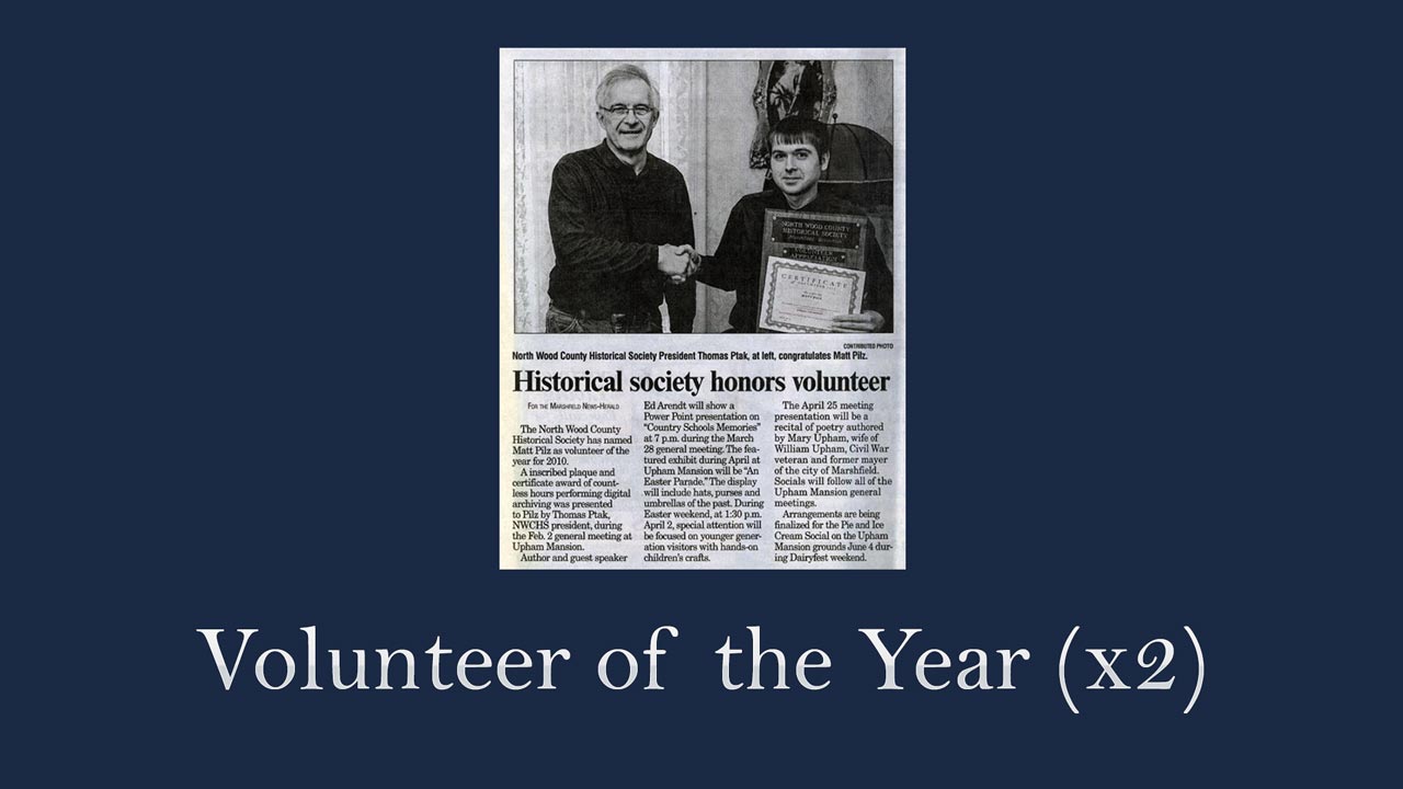 Volunteer of the Year Award
